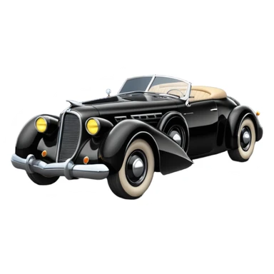  the animated 1990’s series Batmobile based on 1936 cord 812 sticker
