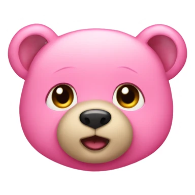 Osito de color rosa  sticker