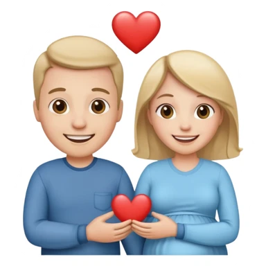 یک زن و شوهر که درحال بچه دار شدن هستن sticker