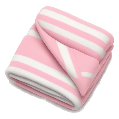Cute pink and white folded blanket sticker