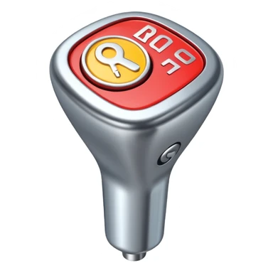car gear shift stick with R for reverse highlighted sticker