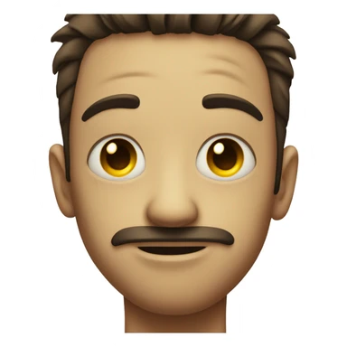 A smiley face with bruises under his eyes sticker