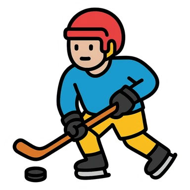 hockey man sticker