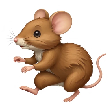 field mouse running sticker