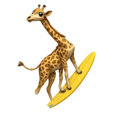 Surfing giraf sticker