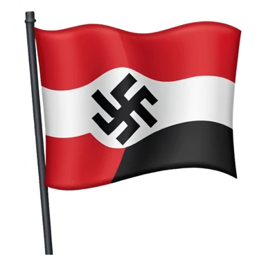 Nazi germany waving flag sticker