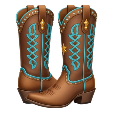 cowgirl boots cute sticker