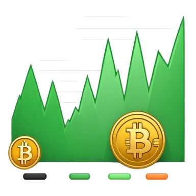 Mach mir einen emoji mit einer trading chart kerze von bitcoin z.b sticker