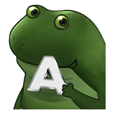 Foil ballon A sticker