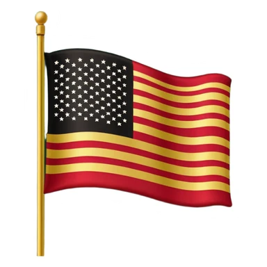 Black American heritage flag sticker
