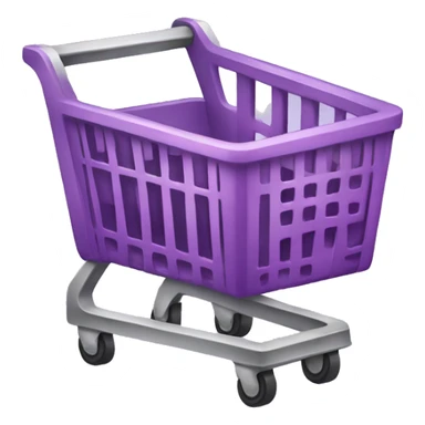 purple shopping cart transperent layer sticker