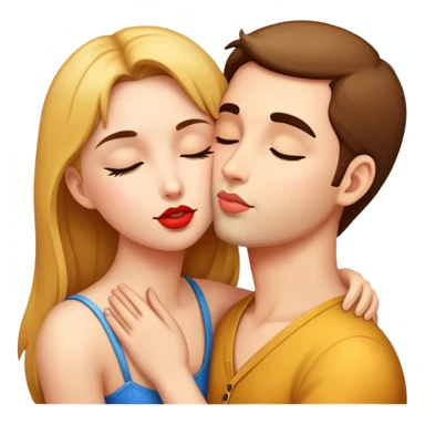 A kiss on the neck sticker