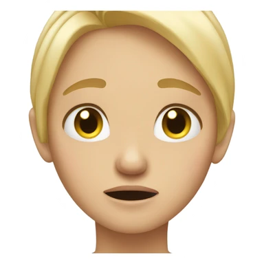 Blonde hair girl crying  sticker