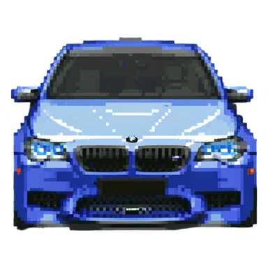 BMW M5 performance sedan sticker