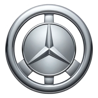 Mercedes logo sticker