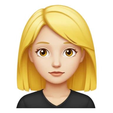 change the women’s hair to yellow sticker