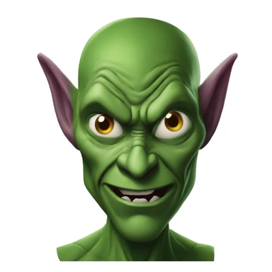 Green goblin whispering sticker