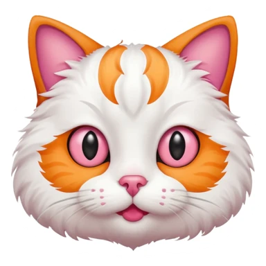 A stupid cat with every eye facing the opposite direction sticker