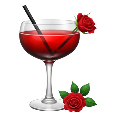 🍸+🍹+🖤+🌹 sticker