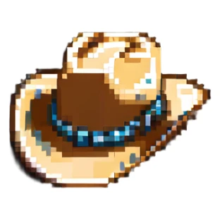 Texas cowboy hat sticker