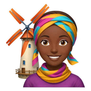 black woman  with Windmills sticker