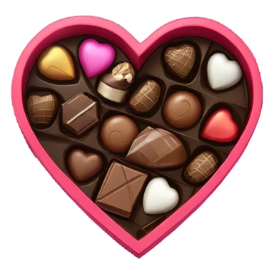 valentine’s day chocolate  sticker