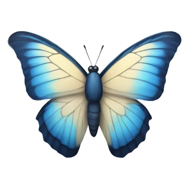 Blue butterfly sticker