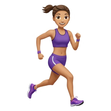 woman running sticker