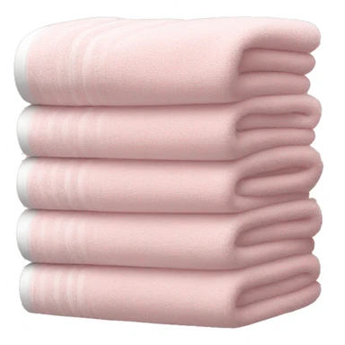 Light pink stacked towels sticker