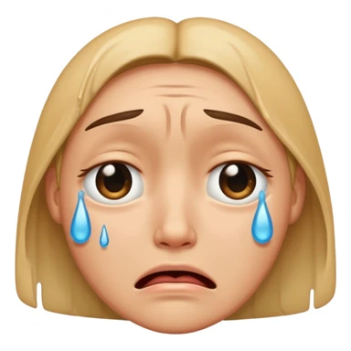 crying face sticker