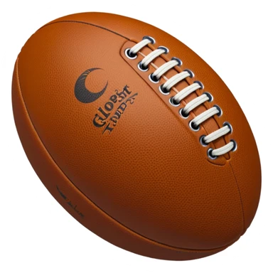 a gilbert rugby ball sticker