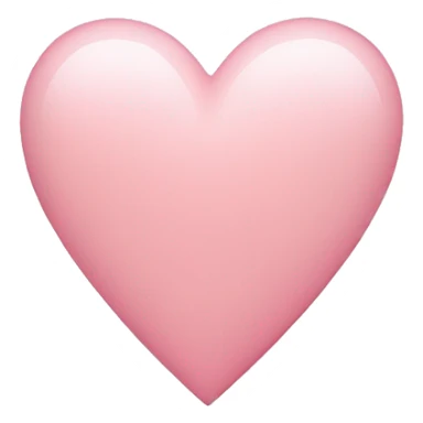 light pink heart  sticker