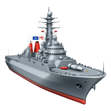 generate a very realistic missile cruiser, Admiral Zozulya sticker