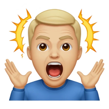 of speed/ Darren Watkins, a famous youtuber streamer looking and screaming sticker