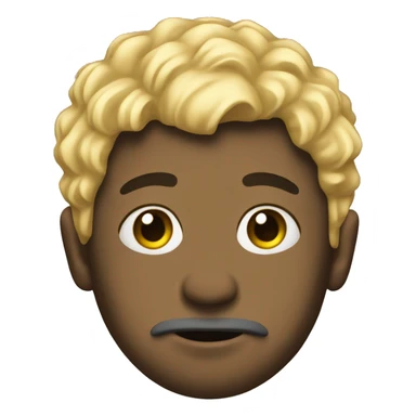 Somone with a blonde hair and he homeless sticker