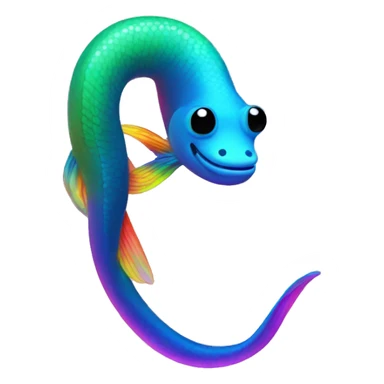 Neon rainbow eel  sticker