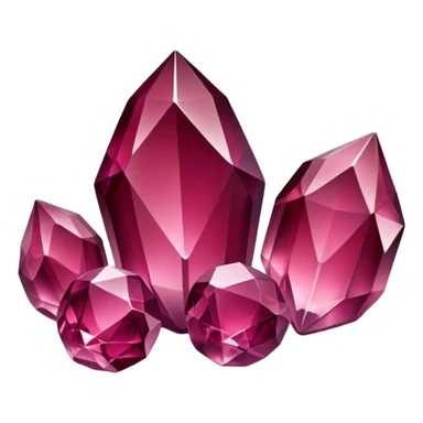 Crystals Burgundy sticker