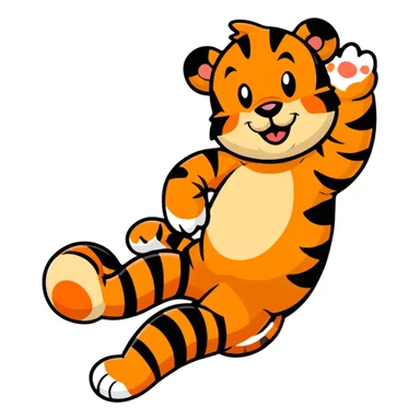 Tigger from Winnie the Pooh, bouncy and cheerful sticker
