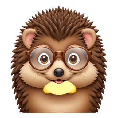 a cute hedgehog with glasses




















 sticker