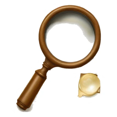 vintage book with magnifying glass sticker