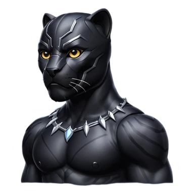 With its original colour Black panther  sticker