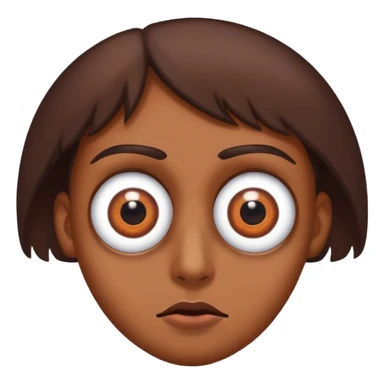 Eyeballs looking to the side sticker