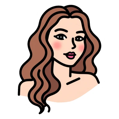 stylish hair, beautiful hairstyle sticker