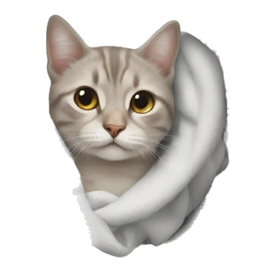 Cat in a laundry basket  sticker