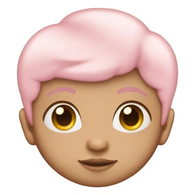 Baby pink pale heart emoji sticker