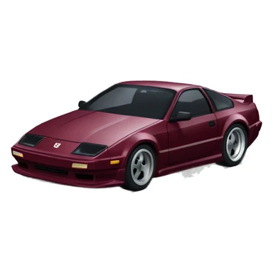 maroon 300zx drift car sticker