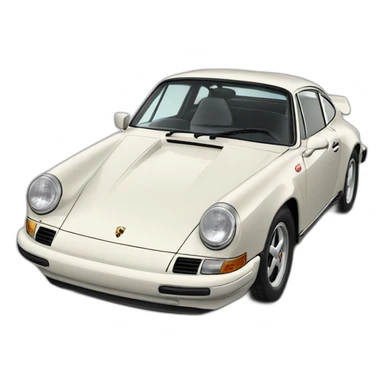 Porsche classic seen from an angle sticker
