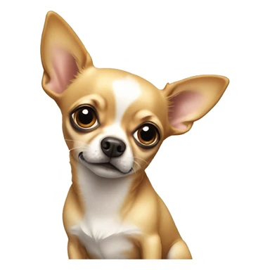 realistic chihuahua staring at viewer sticker