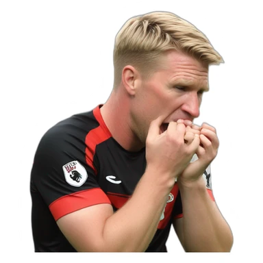 Eddie Howe biting nails sticker