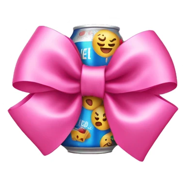 Pink bow on diet cola sticker